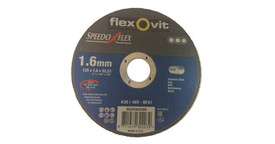 Speedoflex 125x1,6 vágókorong FÉM-INOX