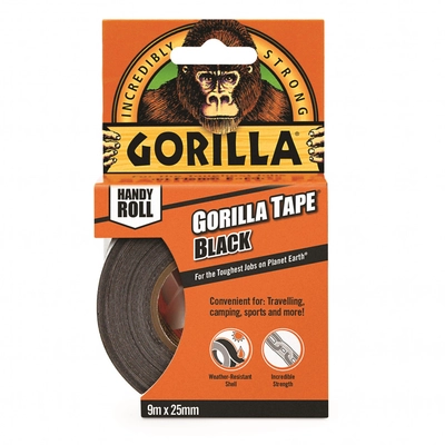 Gorilla TAPE HANDY ROLL ragasztószalag fekete 9.14m x 25mm 3