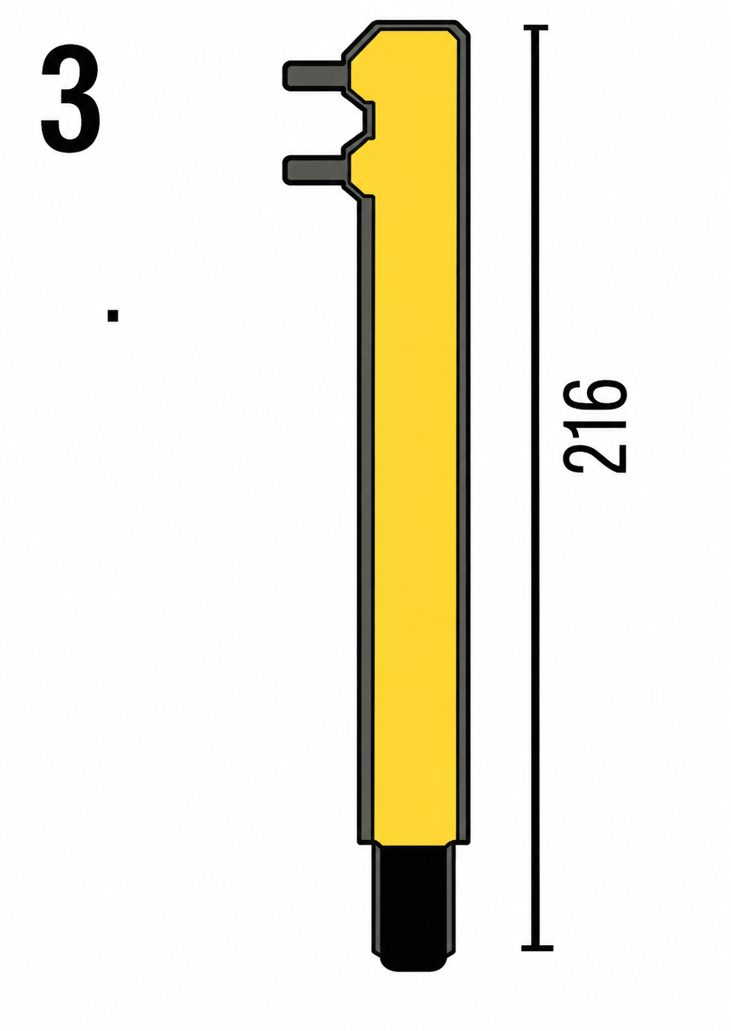 PCP – PTE elektróda tartó 25x216mm