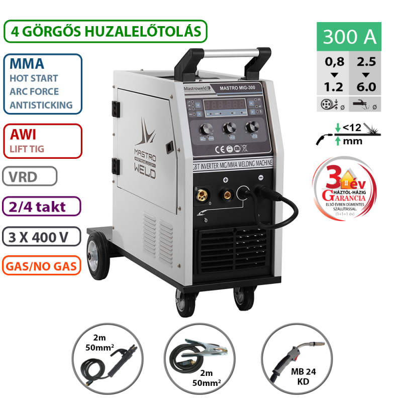 Mastroweld MIG-300 hegesztő inverter