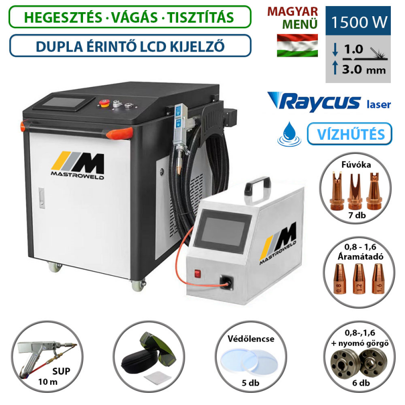 MASTRO LASER-1500 - lézer hegesztő, vágó és tisztító (RENDELÉSRE)