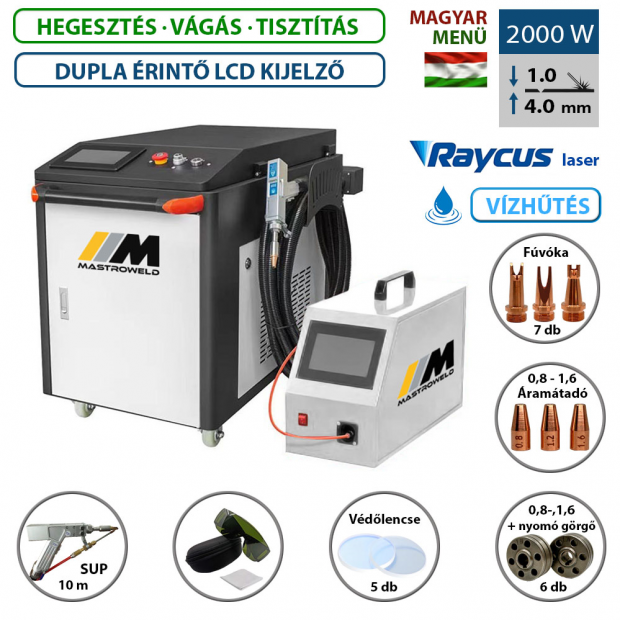MASTRO LASER-2000 - lézer hegesztő, vágó és tisztító (RENDELÉSRE)